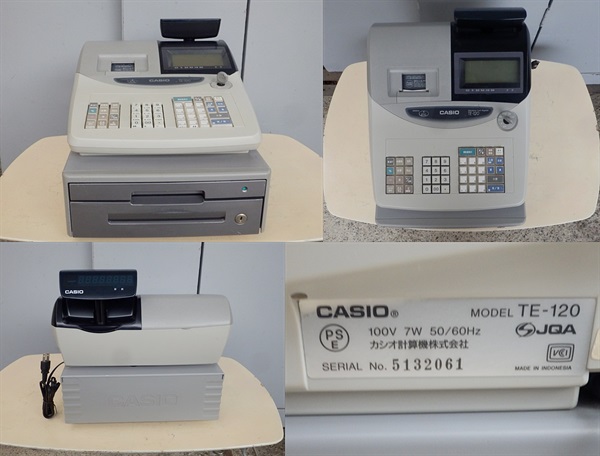 CASIO TE-120 電子レジスター 電子レジスター TE-120 CASIO カシオ