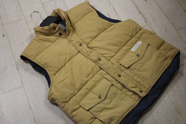 DDR25◎NORTH WEAVE 肉厚ダウンベストL/ベージュ系