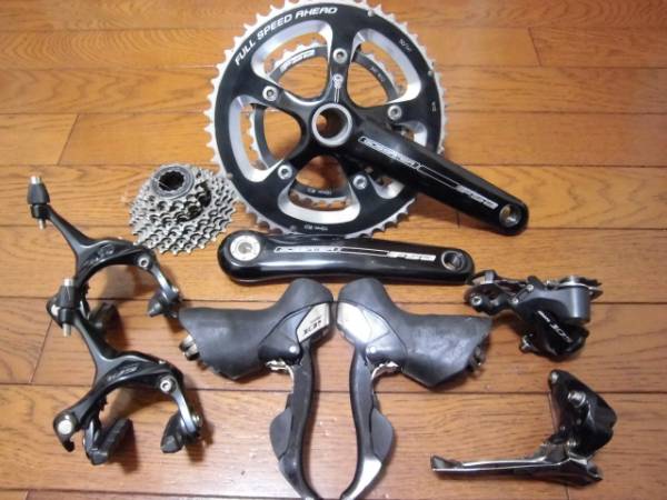最終 値下げ SHIMANO 105 5700 10S セット 送料込み shimano 105 5700 FSA 10速 中古 【公式通販】