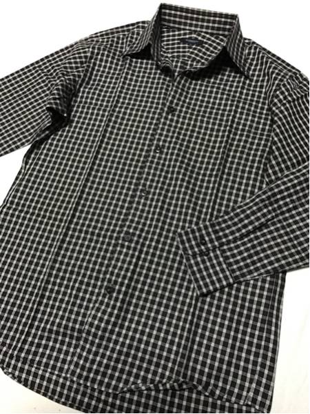 最強★バーバリーロンドン◆黒赤白極みチェック長袖シャツ