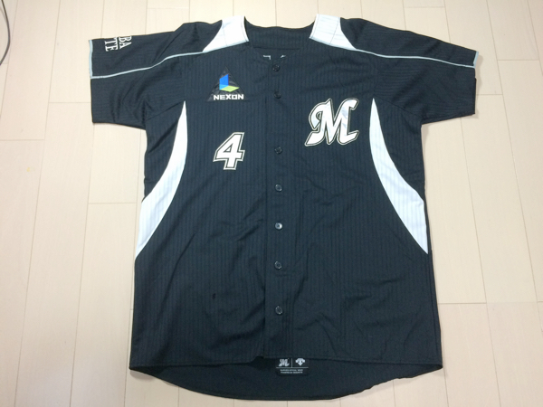 美品 千葉ロッテ 荻野貴司 旧ビジターレプリカユニフォーム Lサイズ