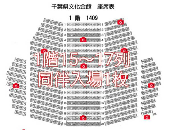 2/18 SKE48 全国ツアー 千葉県文化会館 1枚 夜公演 1階 15～17列 同伴