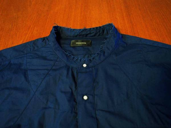 UNDERCOVER　プルオーバーシャツ　ネイビー　2015S/S
