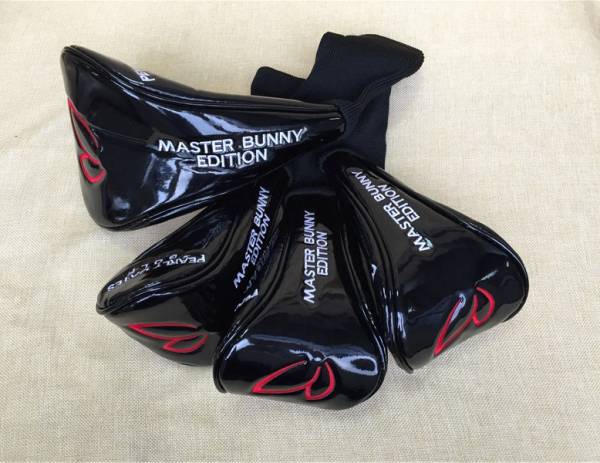 黒Ｍ PEARLY GATESマスターバニー ヘッドカバー4点セット 未使用