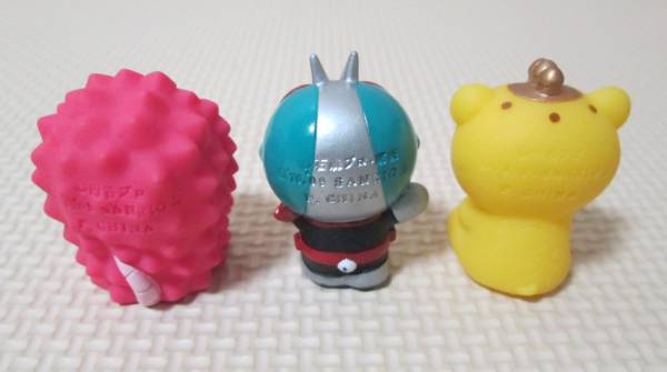 キティ/ソフビ人形(なりきり) ピグモン＆仮面ライダー＆ブースカ/3体