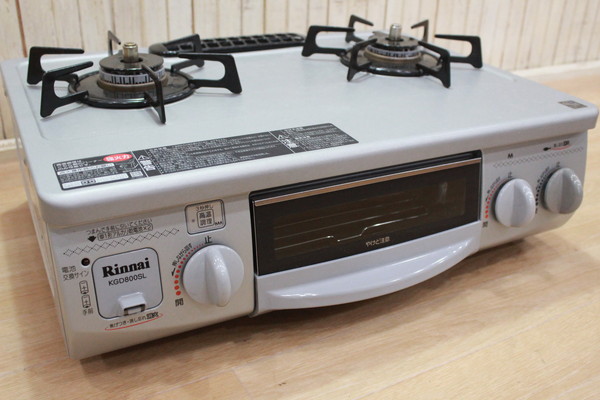 調理器具 LPガス ガステーブル 2011年製 幅56cm リンナイ RTS-338WNTS 