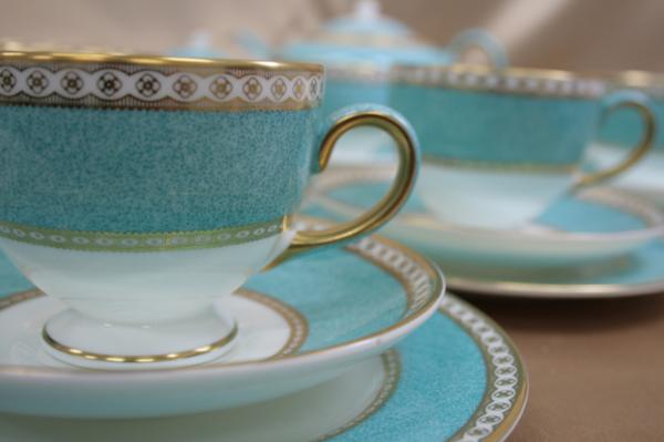 ウェッジウッド ユーランダーパウダー ターコイズ ティーセット 21点 y7