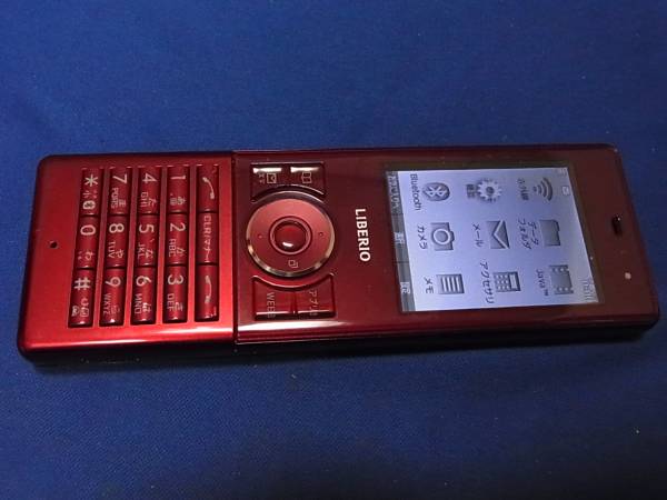 管3 WILLCOM LIBERIO 2 WX11K レッド 中古品