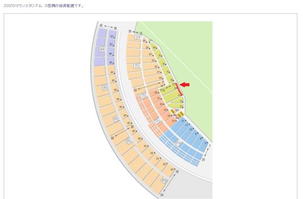 4/22(土)千葉ロッテマリーンズvsオリックス　FWシート最前列　ペア