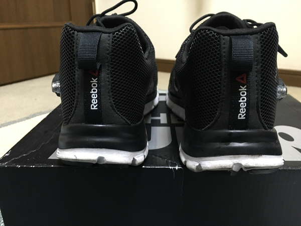 reebok pump 黒 black sneaker 26.5センチ 中古