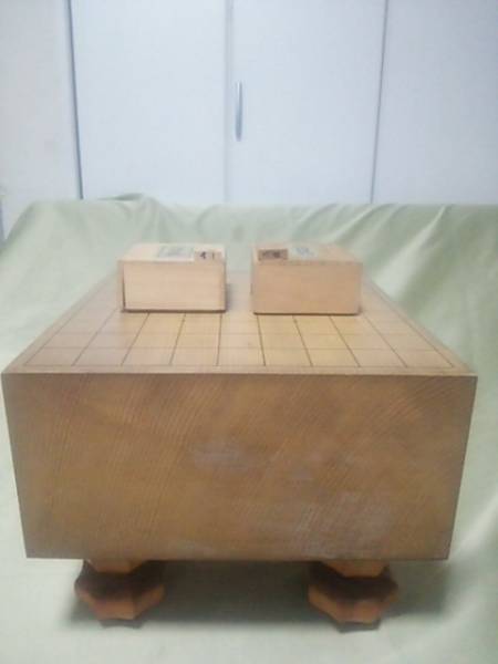 ［春秋古楽］榧（かや）木将棋盤、在銘将棋駒２合３点セット