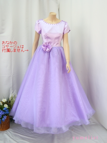 ゆめりすと☆メルクーリエフ ライラック 165 (OUTLET) ：ピアノバイオリン発表会演奏会ティーンエイジ子供フォーマルドレス