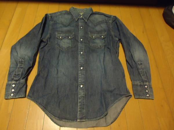 【SUGARCANEシュガーケーン】ウエスタンデニムシャツL★東洋エンタープライズが手掛けるブランド