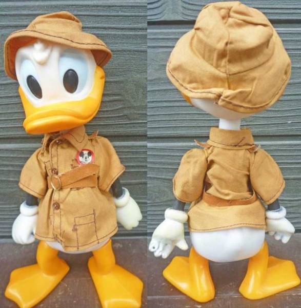 60s Durham ドナルドダック サファリ フィギュア ミッキー ディズニー