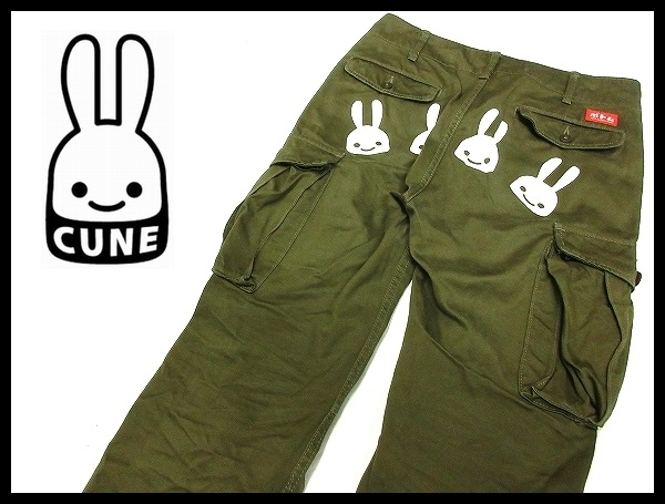 CUNE キューン 4連ウサギ カーゴパンツ メンズファッション ※CUNE