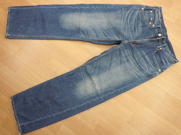 t93☆リーバイス709☆W32ルーズめジーンズ☆ユーズド加工デニムパンツ 