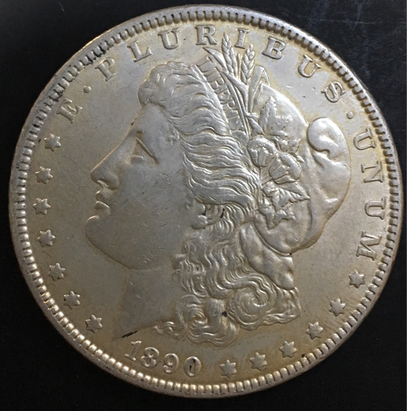 【アメリカ銀貨】 モルガンダラー 1890年