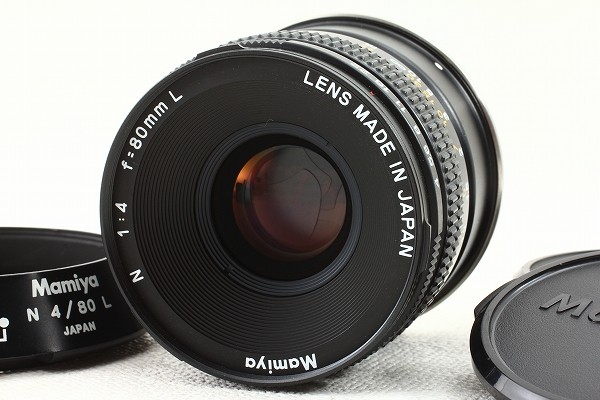 美品 MAMIYA マミヤ N 80mm F4 L レンズフード付き 極上品◇Mamiya マミヤ N 80mm F4 L マミヤ7・7II用◇フード/5386