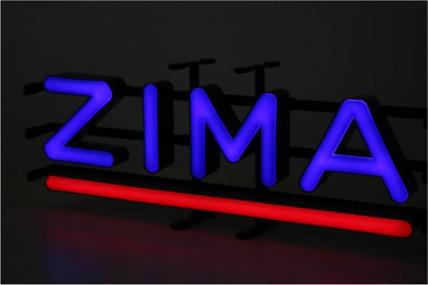 ZIMA ジーマ ネオンサイン 電光看板 ディスプレイ 店舗 カフェ&バー