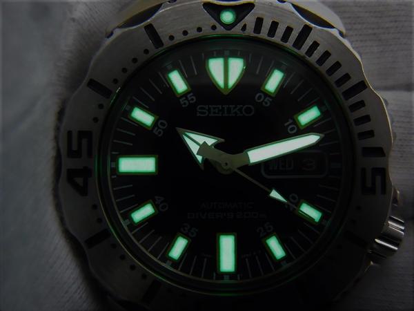 ▽セイコー▽ダイバーズ/自動巻き/メンズ腕時計/ブラックモンスター  