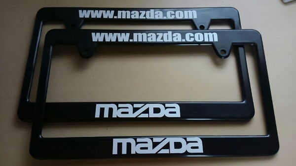 マツダ ナンバーフレーム ２枚組 jdm スタンス系 usdm ユーロ stance イベント車 ヘラフラ us 北米 グアム