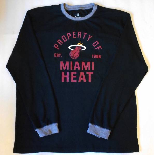 NBA マイアミ・ヒート サーマル 長袖Tシャツ XLサイズ ( miami heat カットソー ロンT バスケ バスケットボール　