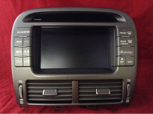 A389 中古 セルシオ UCF30 UCF31 前期 マルチモニター ディスプレイ ナビ 86111-50120 動作保証