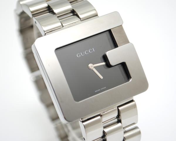 nanahachiya】GUCCI グッチ Gマーク メンズ 3600M 黒文字盤 動作OK 美 