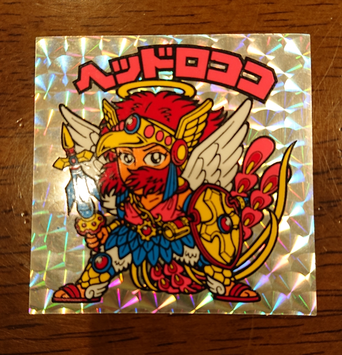ビックリマンチョコのベッドシール - シール配列ヘッドだらけの