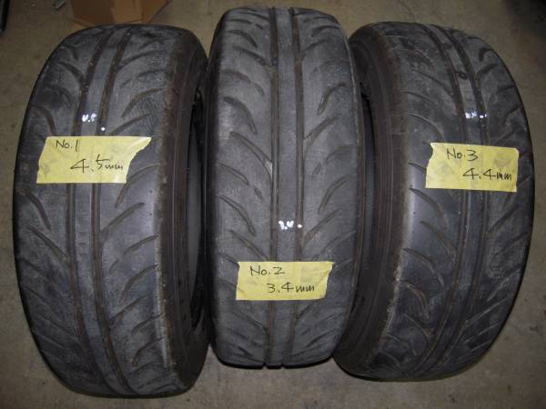 ダンロップ ZⅡスタースペック 185/60R14 3本 中古品