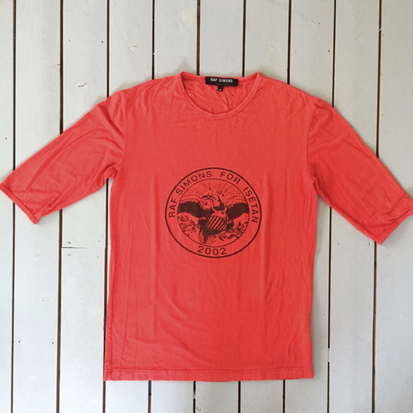 レア 2002 ラフシモンズ 伊勢丹限定Tシャツ 開店記念 size 48 ベルギー製 02 03 04