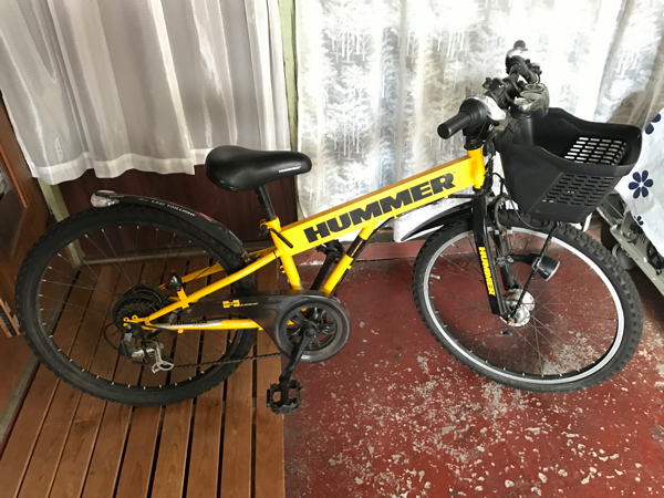 ハマー 自転車 HUMMER 24インチ 6段ギア SHIMANO LED&スピードメーター 