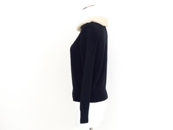 FOXEY カーディガン フレンチメレンゲ 38 ブラック カシミヤ×ミンク