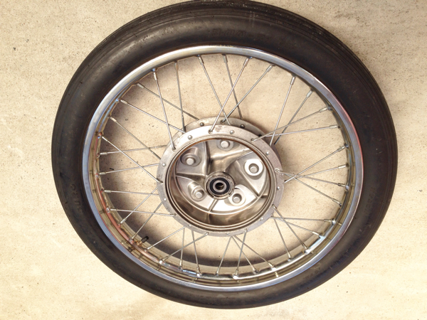 組込済み！21インチ SR400 タイヤ ホイール セット ! DURO 3.00-21