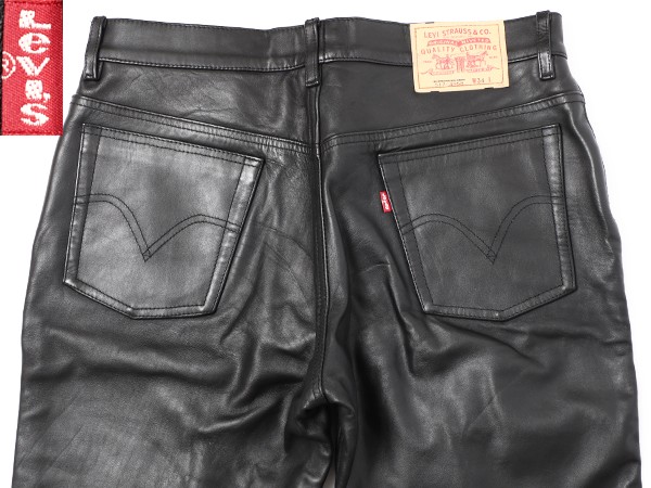 即決☆稀少美品Levi′s リーバイス517-4958☆馬革レザーパンツ☆W34