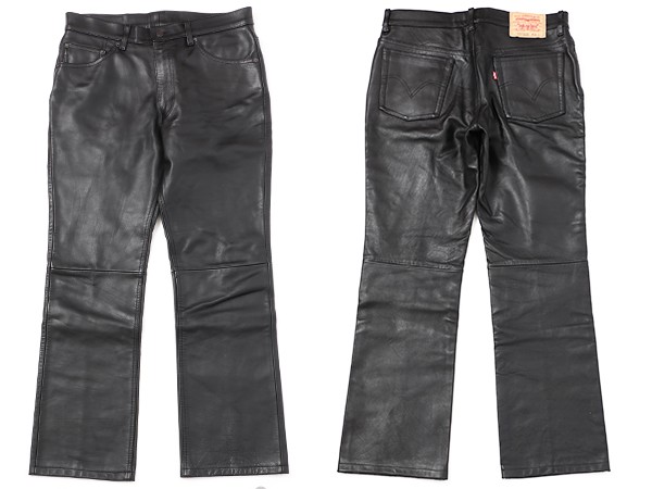 即決☆稀少美品Levi′s リーバイス517-4958☆馬革レザーパンツ☆W34