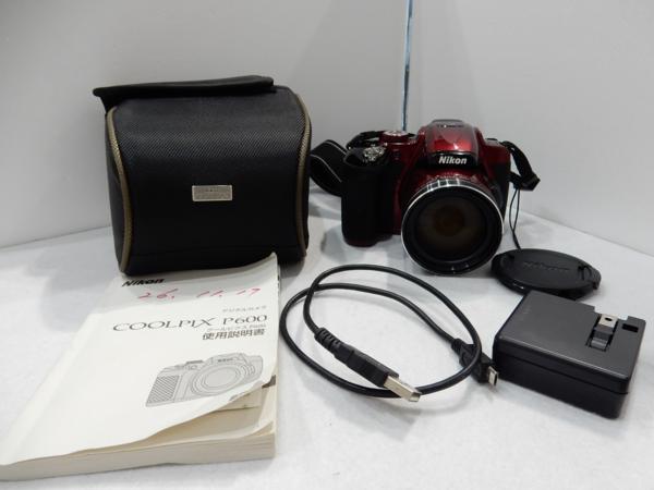 ◆ ニコン Nikon COOLPIX P600 Red 赤 光学60倍 8GBメモリーカード付