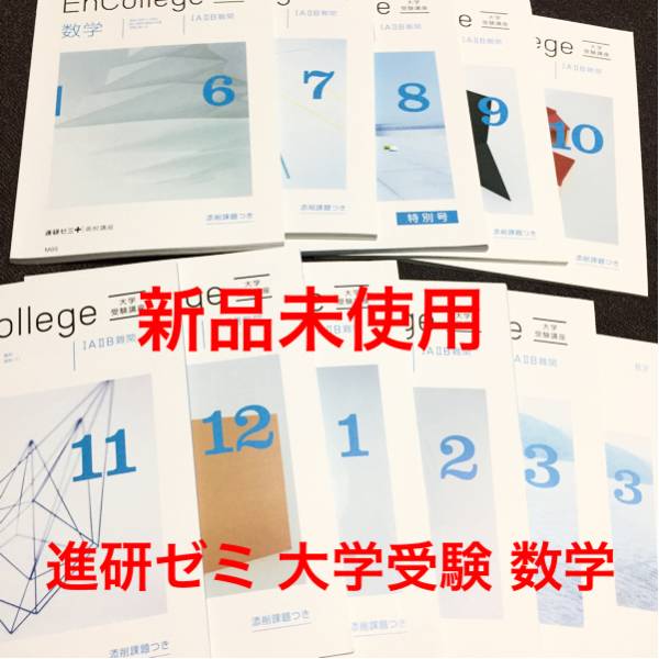 新品未使用 数学 進研ゼミ Encollege 大学受験 ⅠAⅡB 難関