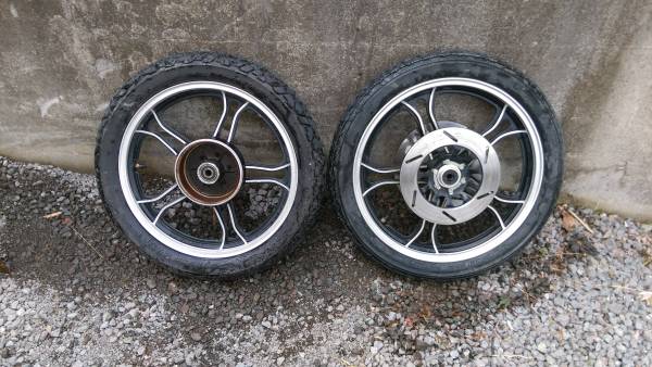 xj400 リアホイール　純正 XJ400 フロント リアホイールセット ヤマハ XJ400純正リアホイールn