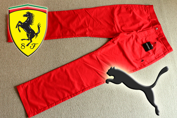 ◆新品 PUMA Ferrari プーマ フェラーリ コラボ ゴルフパンツ 30