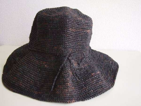 極美◇Borsalino ボルサリーノ ストローハット 麦わら帽 ブラウン