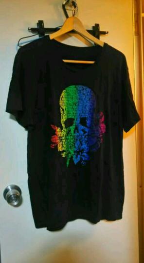 人気，人気セール hyde着 hyde&times;roen コラボ スカル カットソー Tシャツ ＸL ビッグ レインボー(トップス)｜売買されたオークション情報、yahooの商品情報をアーカイブ公開 - オークファン 男性用
