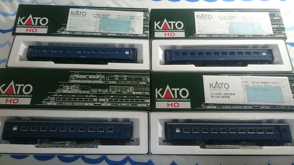 KATO HOゲージ スハフ42 ブルー 室内灯装備 商品の説明KATO製のHOゲージ客…