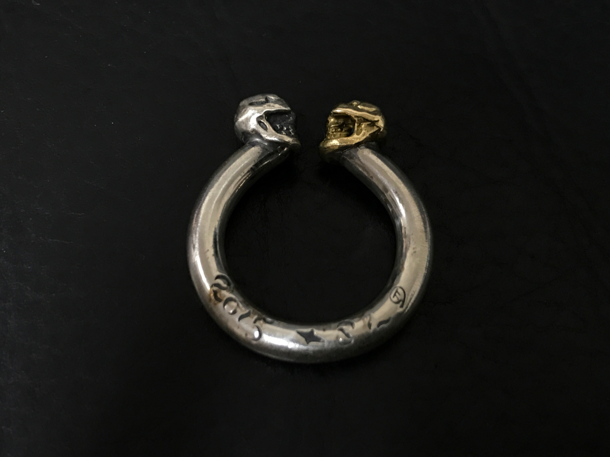 片金18金☆ストップライト18kスカルバングルk18 stoplight ストップ