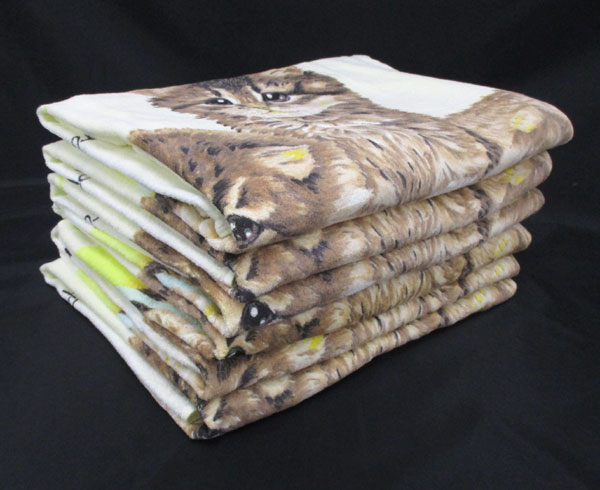 送料無料■ll006■日本製 ジャンボバスタオル ネコ1210匁 6枚