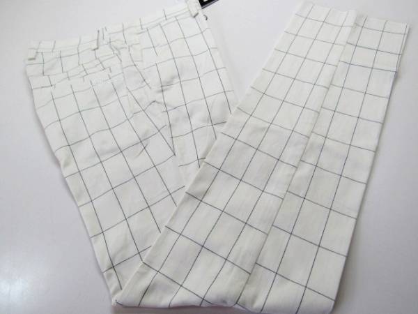 ◆アディダスadidas11880.格子柄ストレッチGOLFパンツ(82)IV/新品◆