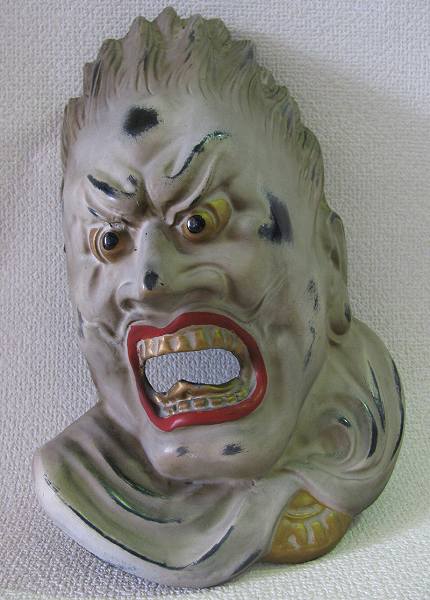 新薬師寺　伐折羅大将　玉仙のシール　（飾り面、バサラ大将）（^00QGA