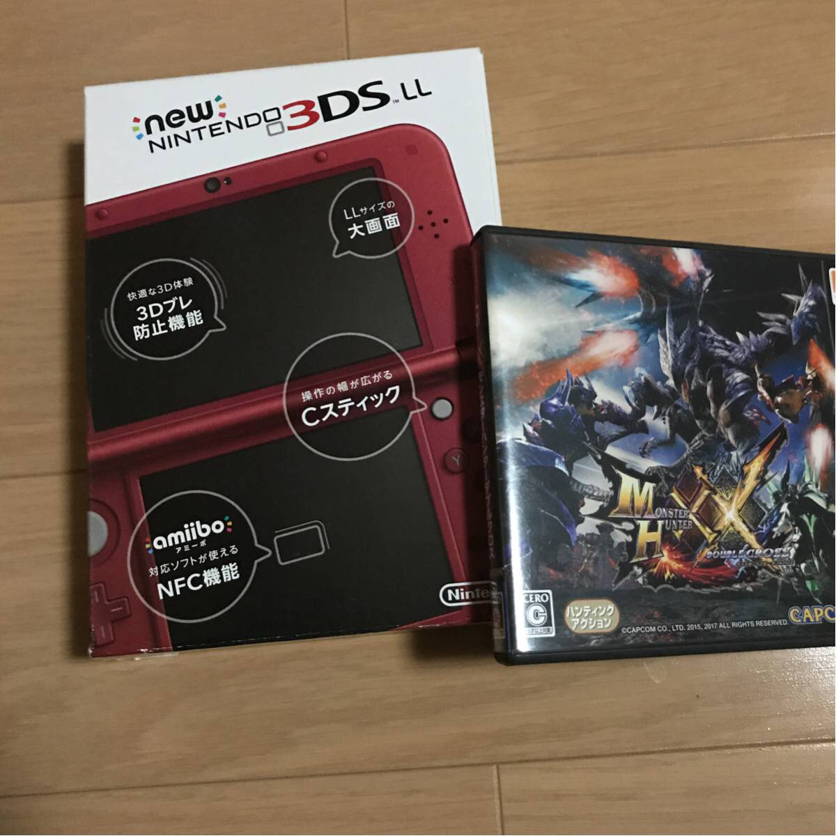 中古モンスターハンターダブルクロスとnew任天堂3dsLLのセット