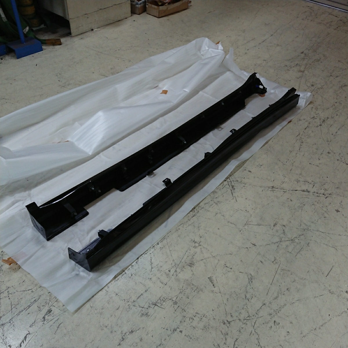 RP3 STEPWGN クールスピリット 新車外し 美品 黒 左右 サイドスカート エアロ_1