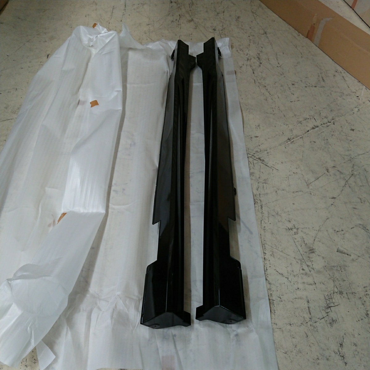 RP3 STEPWGN クールスピリット 新車外し 美品 黒 左右 サイドスカート エアロ_3